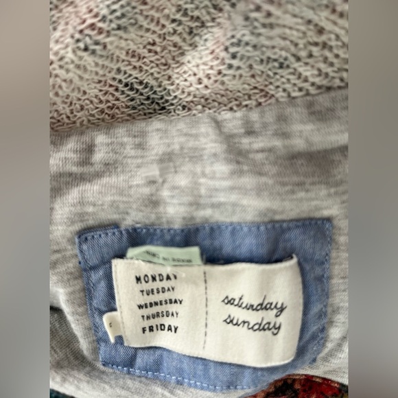 Anthropologie Saturday Sunday Women's Delwyn Floral French Terry Jacket Size M - Picture 11 of 11